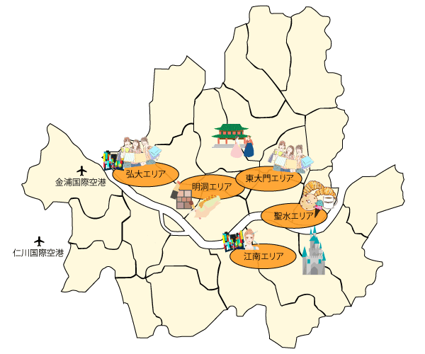 ソウル市地図